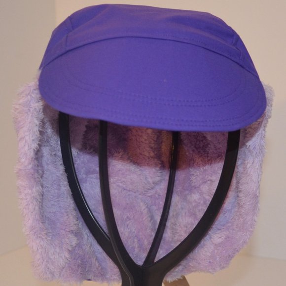 Homemade Musher Hat Purple Waterproof Nylon Upper Shell Fleece Inner Shell OS - Picture 3 of 10